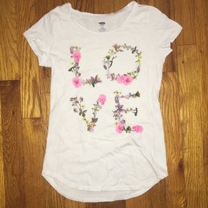 White “ Love” T-Shirt/ Blouse